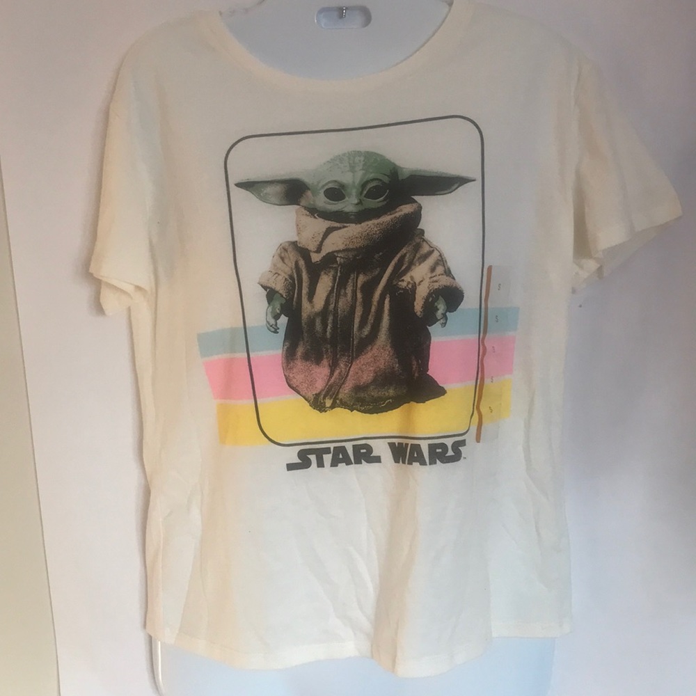 Star war brand Yoda picture on front women Tops.